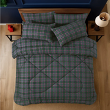 British Checked Green - Comforter Set