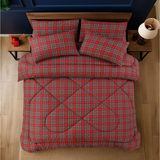 British Checked Red - Comforter Set