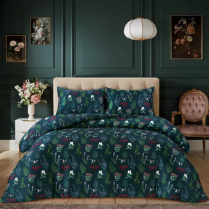 Evening Bloom- Satin Bedsheet